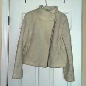 cream colored Teddy jacket